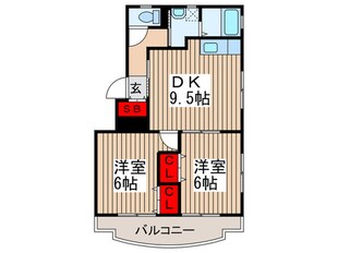 エクスパルＫＭの物件間取画像